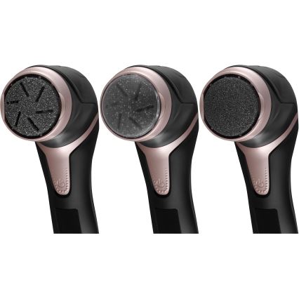 Concept PN3020 - Elektrický pilník na päty PERFECT SKIN 5V 1200 mAh IPX6 čierna/ružovo-zlatá