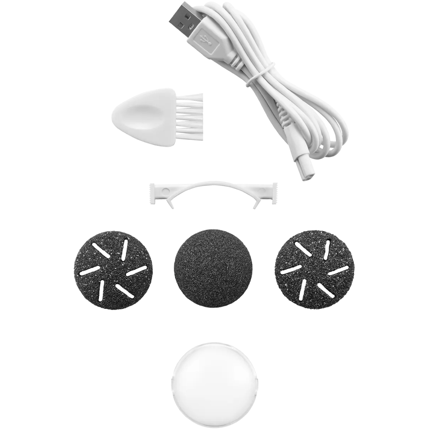 Concept PN3020 - Elektrický pilník na päty PERFECT SKIN 5V 1200 mAh IPX6 čierna/ružovo-zlatá