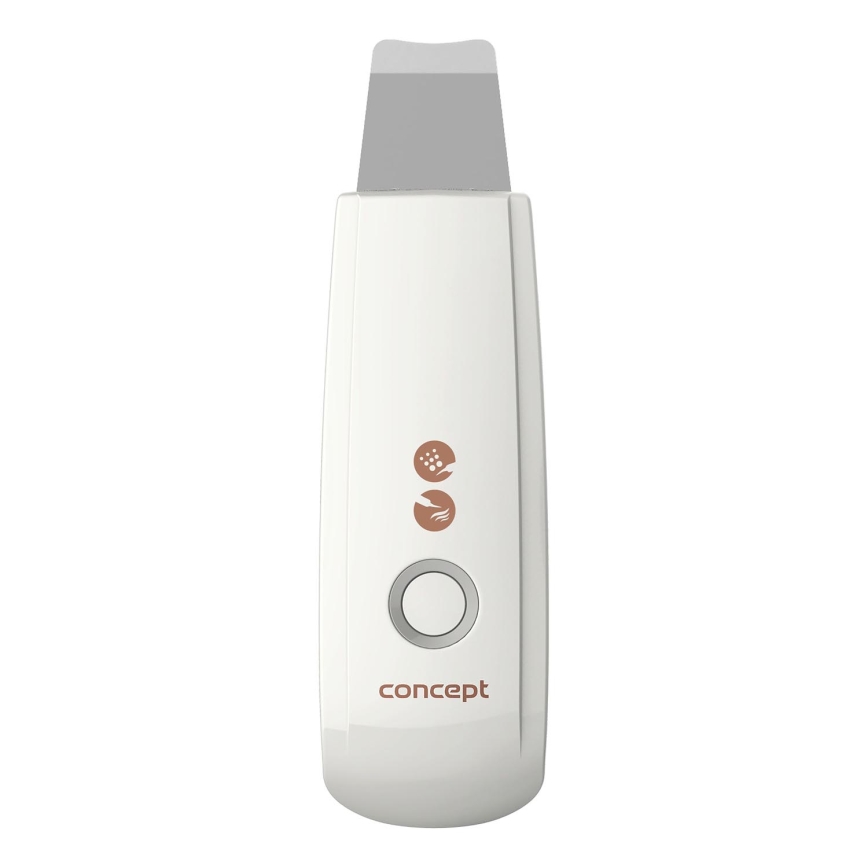 Concept PO2030 - Kozmetická ultrazvuková špachtľa PERFECT SKIN 2,5W/5V USB 600 mAh biela