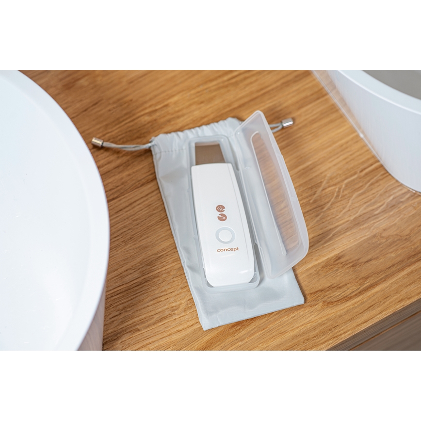 Concept PO2030 - Kozmetická ultrazvuková špachtľa PERFECT SKIN 2,5W/5V USB 600 mAh biela