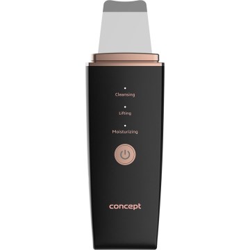 Concept PO2060 - Kozmetická ultrazvuková špachtľa PERFECT SKIN 3,5W/5V USB 500 mAh IPX6 čierna