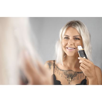Concept PO2060 - Kozmetická ultrazvuková špachtľa PERFECT SKIN 3,5W/5V USB 500 mAh IPX6 čierna