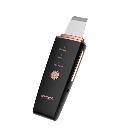 Concept PO2060 - Kozmetická ultrazvuková špachtľa PERFECT SKIN 3,5W/5V USB 500 mAh IPX6 čierna