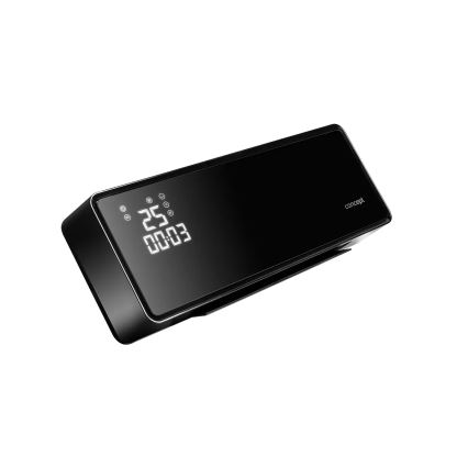 Concept QH4001 - Elektrický ohrievač 1000/2000 W IP22 čierny + diaľkové ovládanie