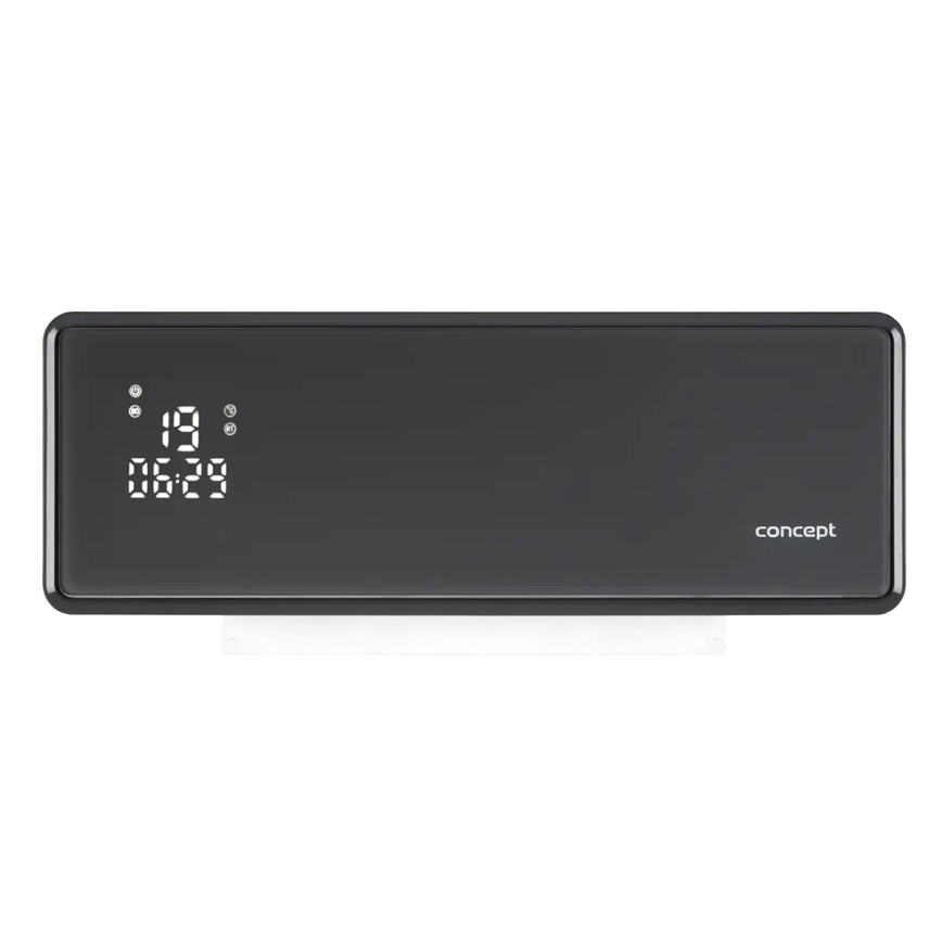 Concept QH4100 - Elektrický ohrievač 1000/2000W Wi-Fi IP22 sivý + diaľkové ovládanie