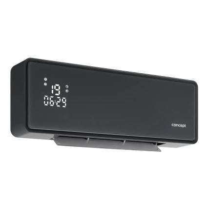 Concept QH4100 - Elektrický ohrievač 1000/2000W Wi-Fi IP22 sivý + diaľkové ovládanie