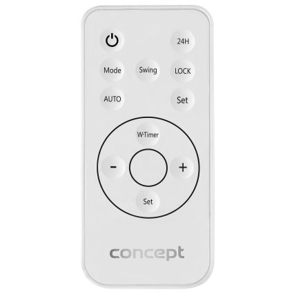 Concept QH4100 - Elektrický ohrievač 1000/2000W Wi-Fi IP22 sivý + diaľkové ovládanie