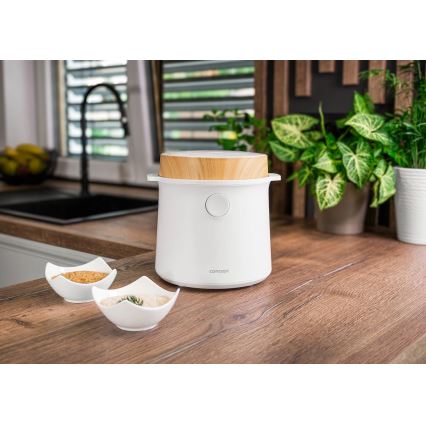 Concept RE3030 - Digitálny ryžovar 2 v 1 380 W/230 V 1,5 l biela/dekor dreva