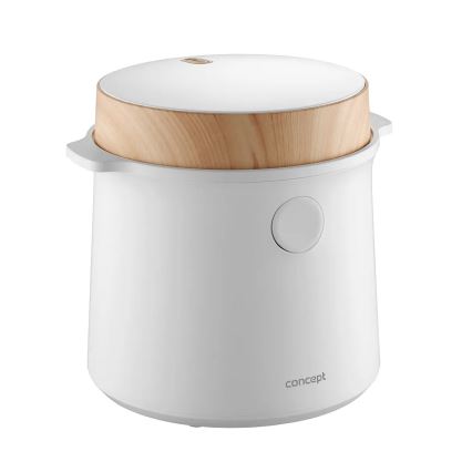 Concept RE3030 - Digitálny ryžovar 2 v 1 380 W/230 V 1,5 l biela/dekor dreva