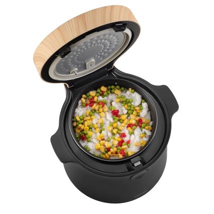 Concept RE4040 - Digitálny ryžovar 2v1 450 W/230 V 2 l čierny/drevený dekor