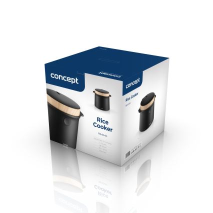 Concept RE4040 - Digitálny ryžovar 2v1 450 W/230 V 2 l čierny/drevený dekor