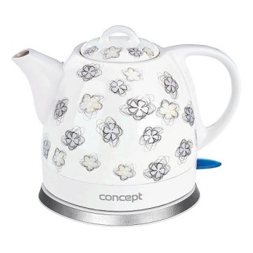 Concept RK0010ne - Rýchlovarná kanvica 1 l 1100W/230V biela/keramika