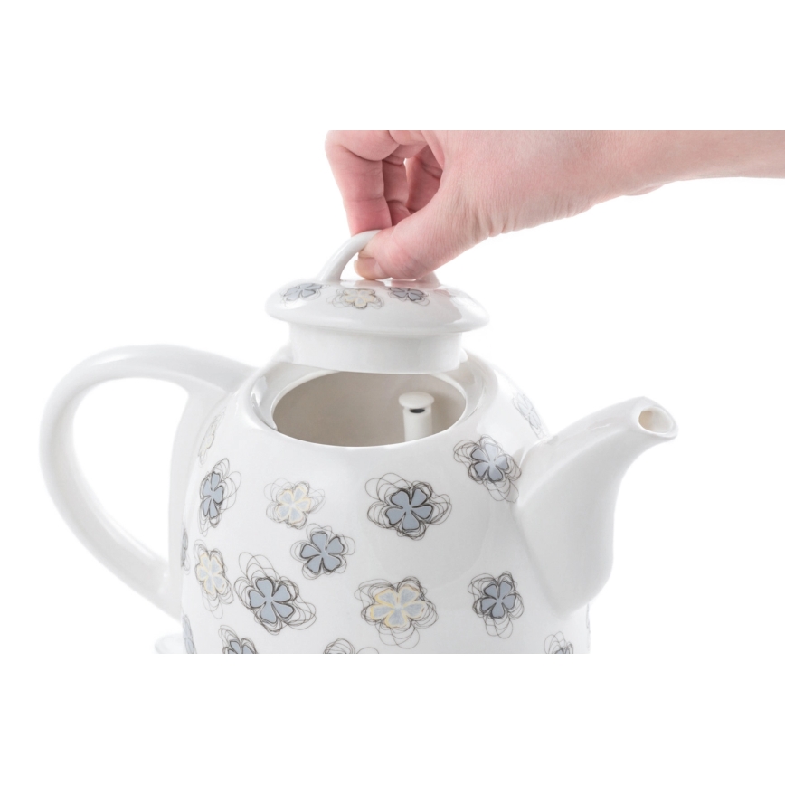 Concept RK0010ne - Rýchlovarná kanvica 1 l 1100W/230V biela/keramika