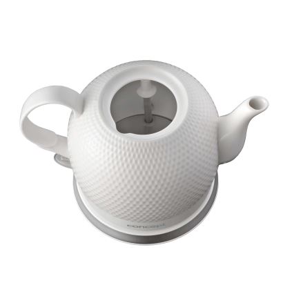 Concept RK0050 - Rýchlovarná kanvica 1,2 l 1000W/230V biela/keramika