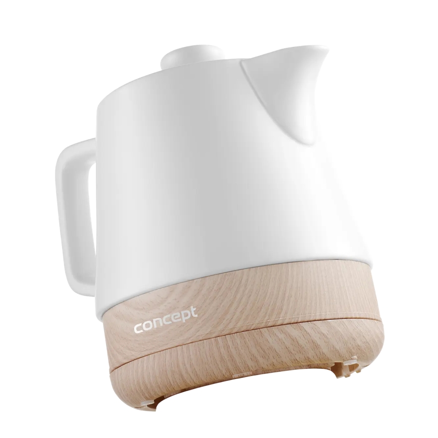 Concept RK0060 - Rýchlovarná kanvica 1 l 1000W/230V biela/keramika