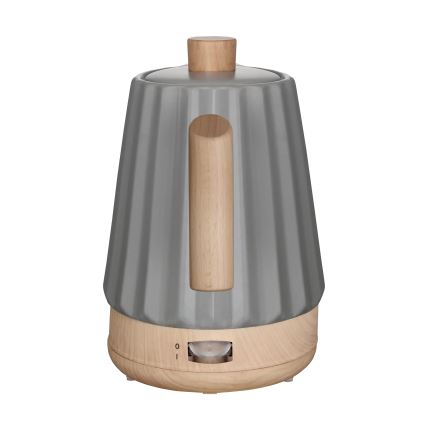 Concept RK0092 - Rýchlovarná kanvica 1,5 l 1500W/230V tmavošedá/drevený dekor/keramika