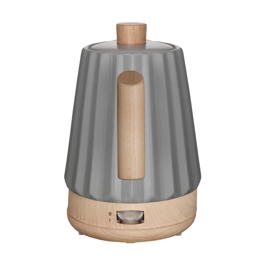 Concept RK0092 - Rýchlovarná kanvica 1,5 l 1500W/230V tmavošedá/drevený dekor/keramika