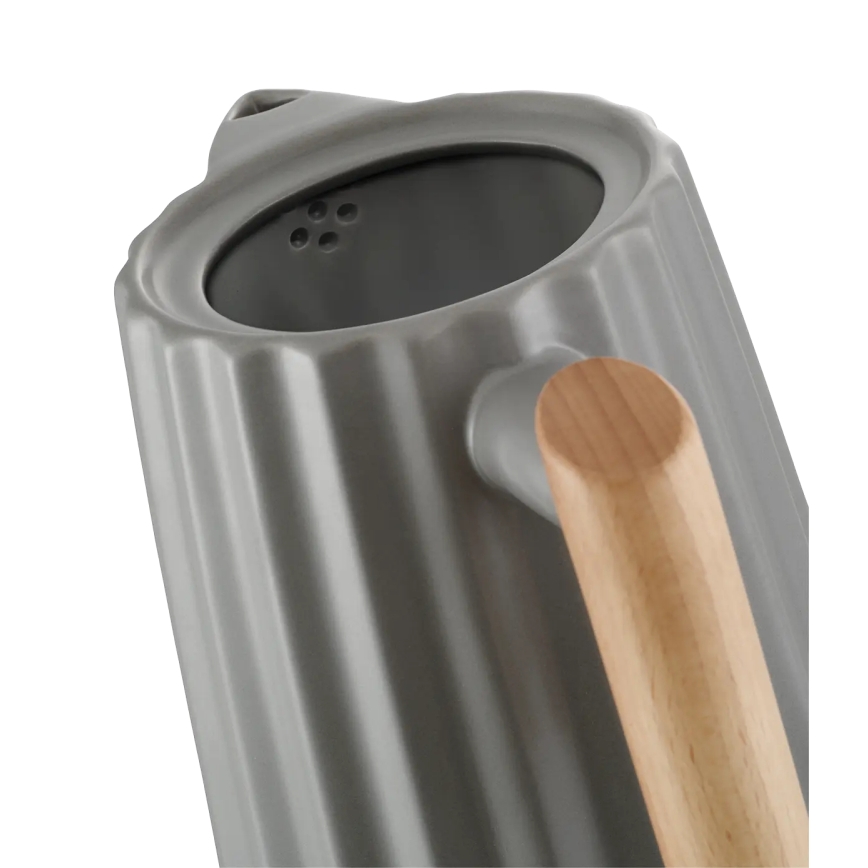 Concept RK0092 - Rýchlovarná kanvica 1,5 l 1500W/230V tmavošedá/drevený dekor/keramika