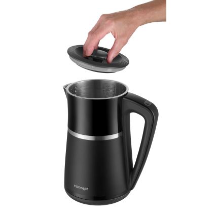 Concept RK3100 - Rýchlovarná kanvica s termoreguláciou 1,7 l 2200W/230V čierna