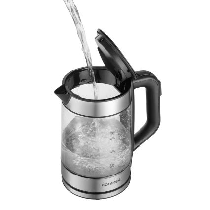 Concept RK4067 - Rýchlovarná kanvica s reguláciou teploty 1,7 l 2200W/230V nerezová