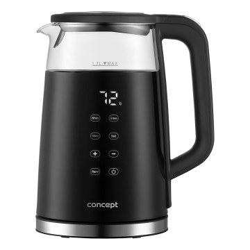 Concept RK4100 - Rýchlovarná kanvica s reguláciou teploty 1,7 l 2200W/230V čierna