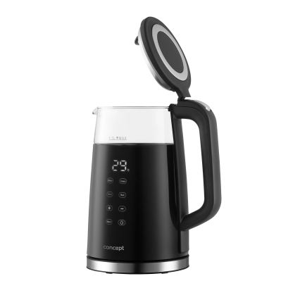 Concept RK4100 - Rýchlovarná kanvica s reguláciou teploty 1,7 l 2200W/230V čierna