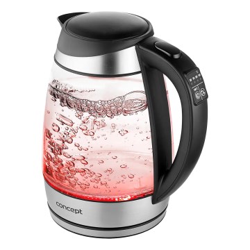 Concept RK4120 - Rýchlovarná kanvica s reguláciou teploty, 1,7 l, 2200 W/230 V, nerezové prevedenie