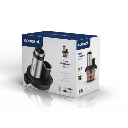 Concept RM3300 - Kuchynský robot so strúhadlom 1000W/230V čierna/nerez