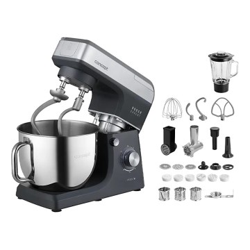 Concept RM6000 - Kuchynský planetárny robot DOUGH EXPERT 1900 W/230 V antracit/nerezová oceľ
