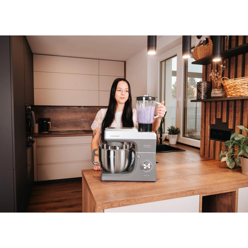 Concept RM6000 - Kuchynský planetárny robot DOUGH EXPERT 1900 W/230 V antracit/nerezová oceľ