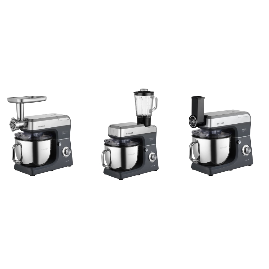 Concept RM6000 - Kuchynský planetárny robot DOUGH EXPERT 1900 W/230 V antracit/nerezová oceľ