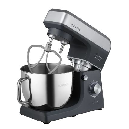 Concept RM6010 - Kuchynský planetárny robot DOUGH EXPERT 1900W/230V antracit/nerez