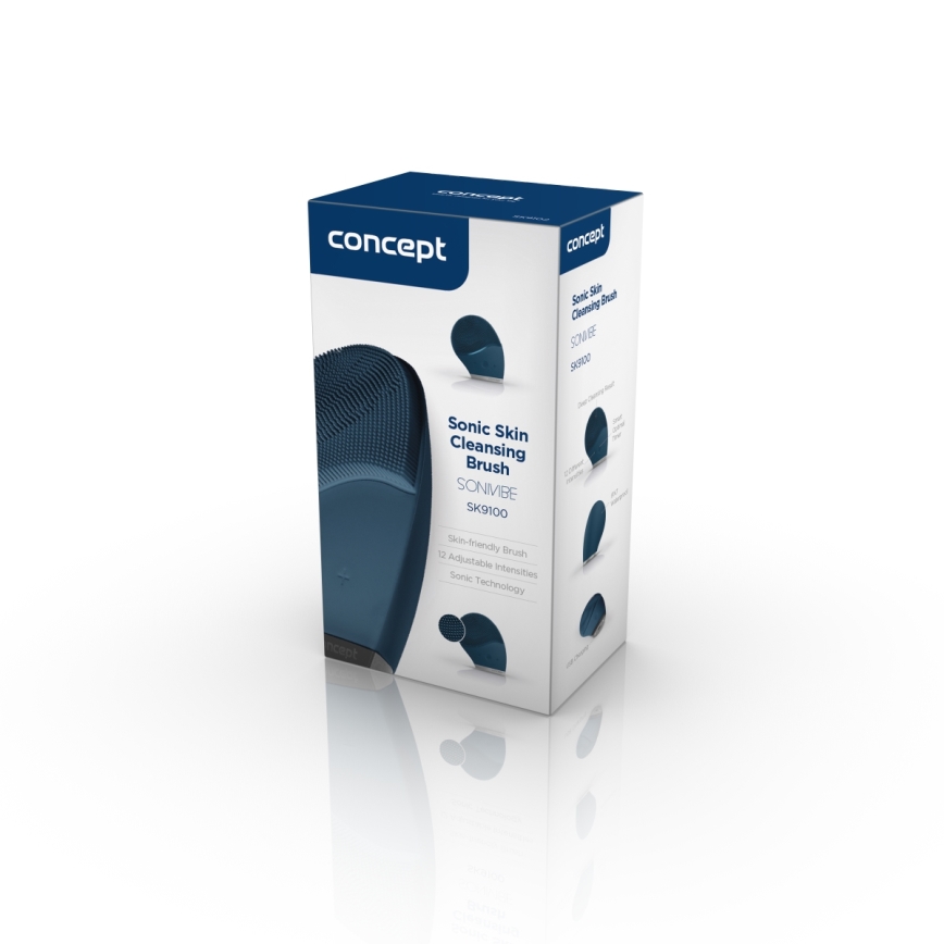 Concept SK9100 - SONIVIBE čistiaci kartáčik na tvár 2W/5V 250 mAh IPX7 modrá