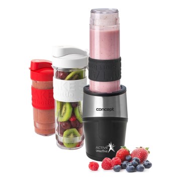 Concept SM3385 - Smoothie mixér s príslušenstvom ACTIVE SMOOTHIE 500W/230V čierna