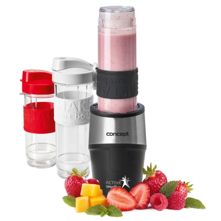 Concept SM3385 - Smoothie mixér s príslušenstvom ACTIVE SMOOTHIE 500W/230V čierna