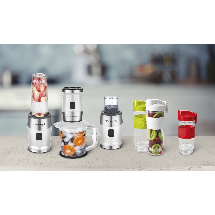 Concept SM3391 - Smoothie mixér s príslušenstvom 700W/230V biela