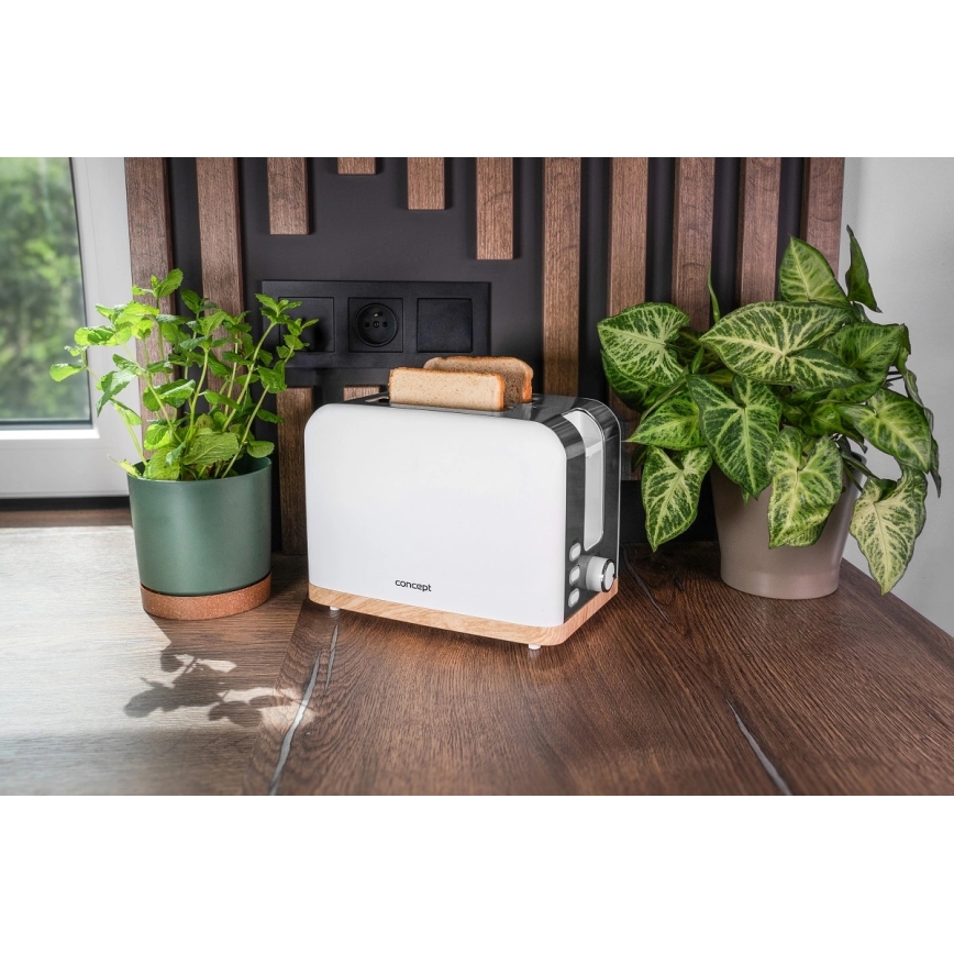 Concept TE2015 - Hriankovač s dvoma otvormi 930W/230V biely