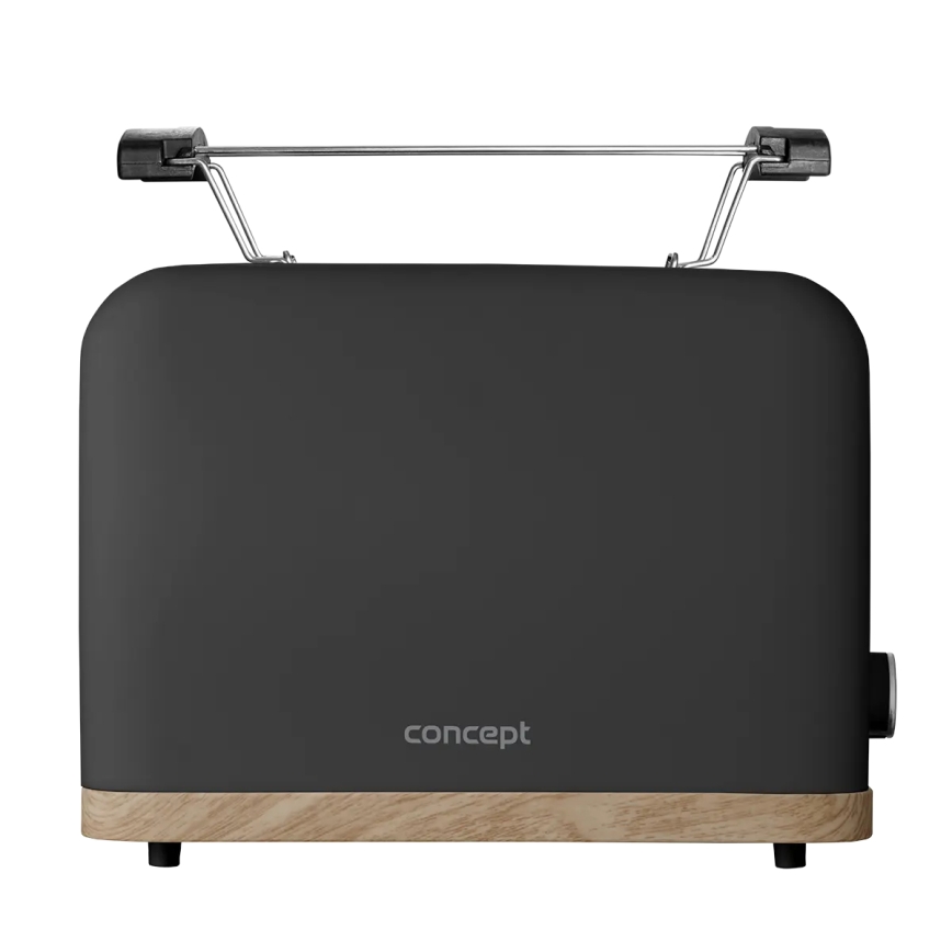 Concept TE2016 - Hriankovač s dvoma štrbinami a roštom na ohrievanie 930W/230V čierna