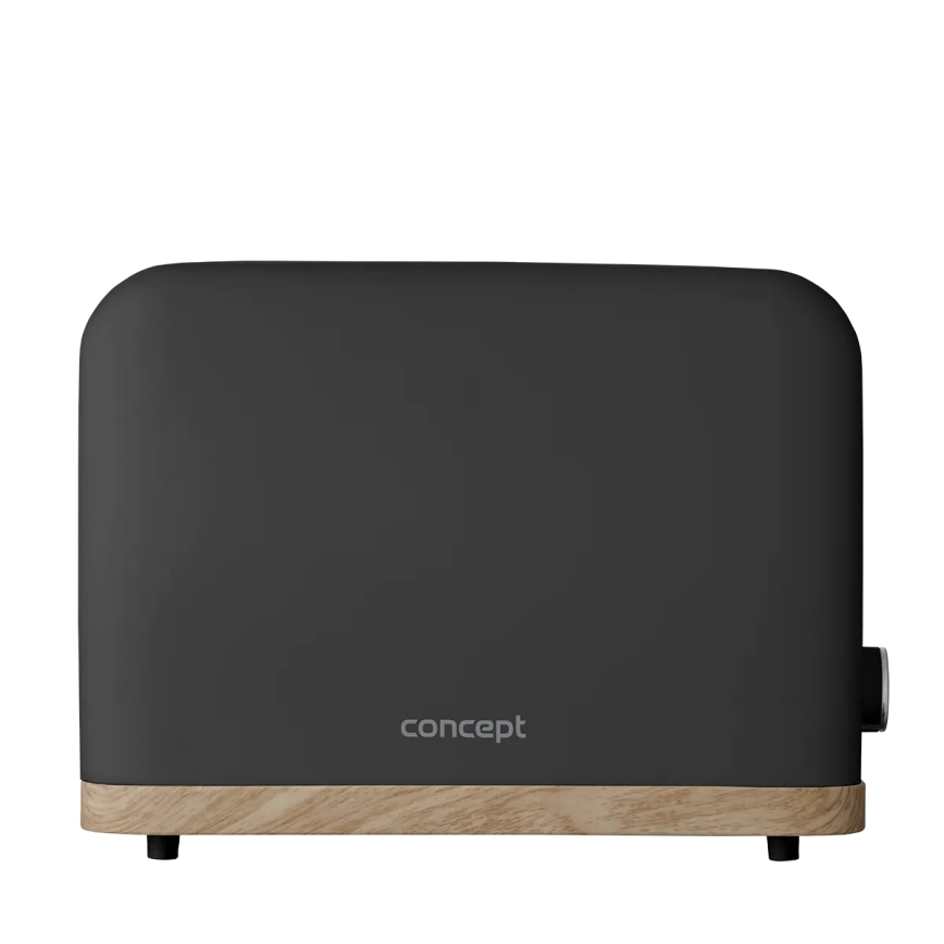 Concept TE2016 - Hriankovač s dvoma štrbinami a roštom na ohrievanie 930W/230V čierna