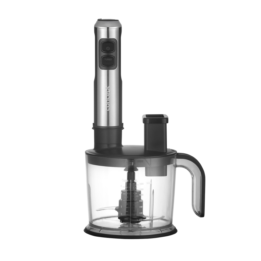 Concept TM5500 - Tyčový mixér s príslušenstvom 1500W/230V čierna/nerez