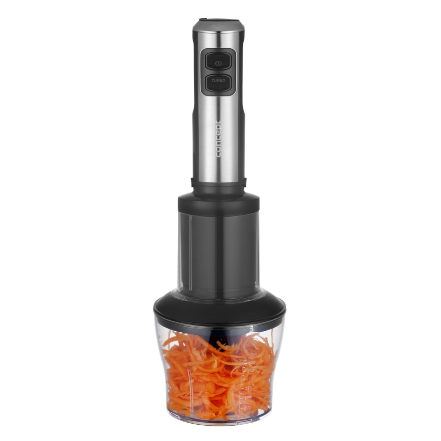 Concept TM5510 - Tyčový mixér s príslušenstvom 1500W/230V čierna/nerez