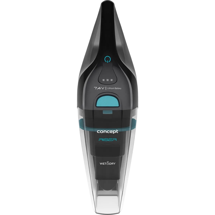 Concept VP4350 - Ručný vysávač na mokro a sucho RISER 50 W/7,4 V 2200 mAh čierna
