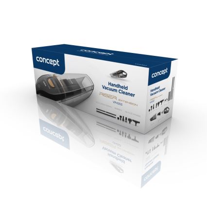 Concept VP4353 - Ručný vysávač WET & DRY RISER EXTENSION 110W/18,5V 2200 mAh čierna