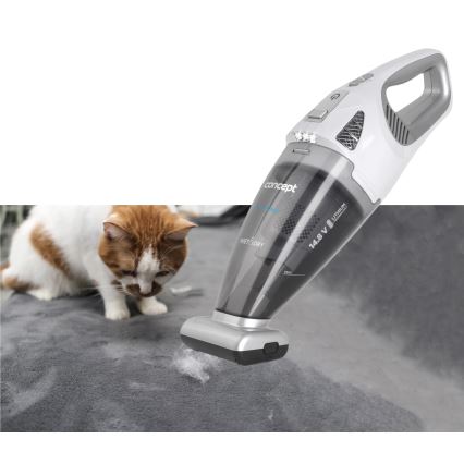 Concept VP4370 - Ručný vysávač WET & DRY PERFECT CLEAN 90W/14,8V 2200 mAh biela