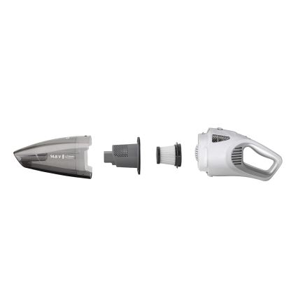 Concept VP4370 - Ručný vysávač WET & DRY PERFECT CLEAN 90W/14,8V 2200 mAh biela