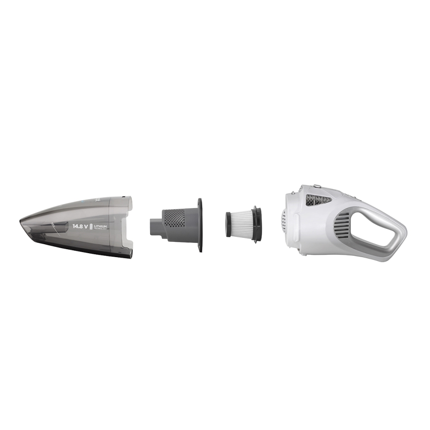 Concept VP4370 - Ručný vysávač WET & DRY PERFECT CLEAN 90W/14,8V 2200 mAh biela
