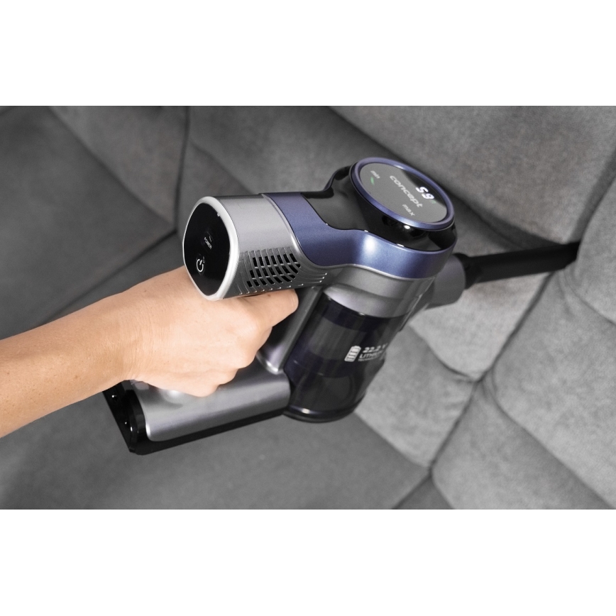 Concept VP6040 - Tyčový ručný vysávač 2v1 ICONIC ANIMAL TELESCOPE 200W/22,2V 2200 mAh modrá