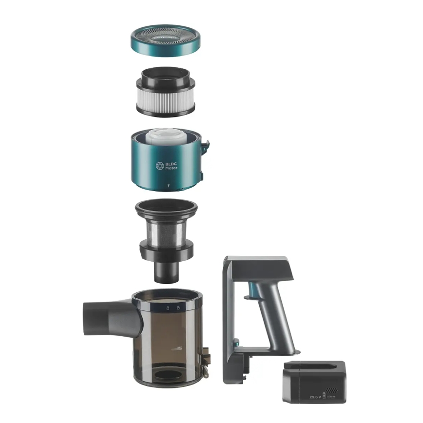 Concept VP6045 - Tyčový ručný vysávač 2v1 ICONIC SUCTION PRO 450W/29,6V 2500 mAh modrá