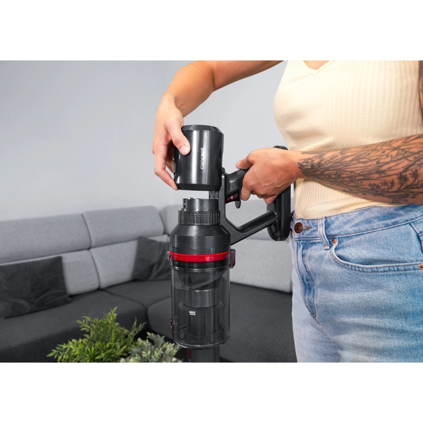 Concept VP6150 - Tyčový vysávač 3v1 ULTIMATE UV POWER 500W/29,6V 2200 mAh čierny