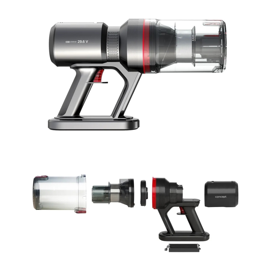 Concept VP6150 - Tyčový vysávač 3v1 ULTIMATE UV POWER 500W/29,6V 2200 mAh čierny